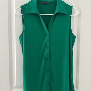 Adrianna Papell Emerald Sleeveless Blouse